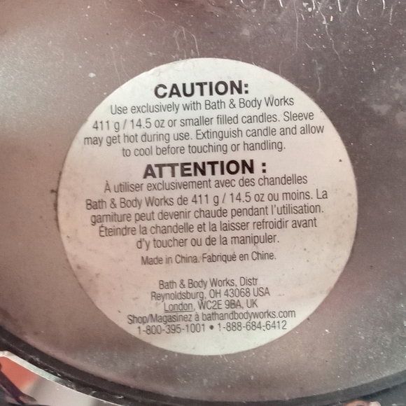 Bath & Body Works Decorative Pedestal Wine Bottle Grapevine Candle Holder - Picture 6 of 8